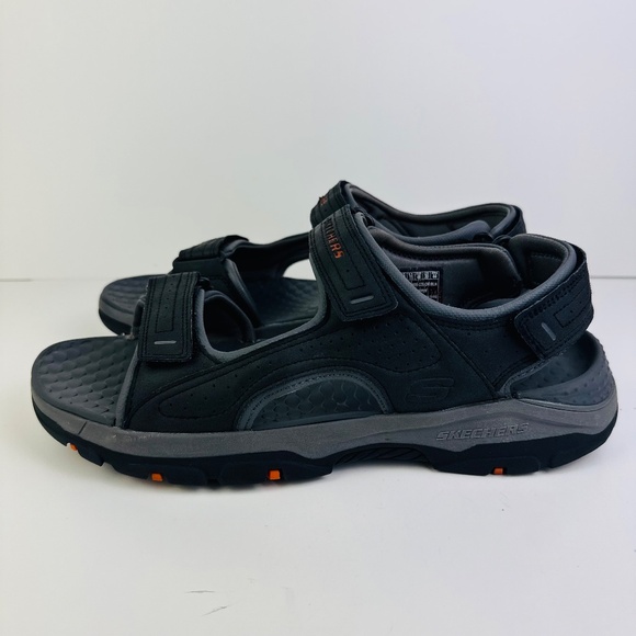 Skechers Tresmen Garo Gray Hiking Sandals Relaxed Fit Strap 204105 Men's Size 12 - Picture 4 of 11